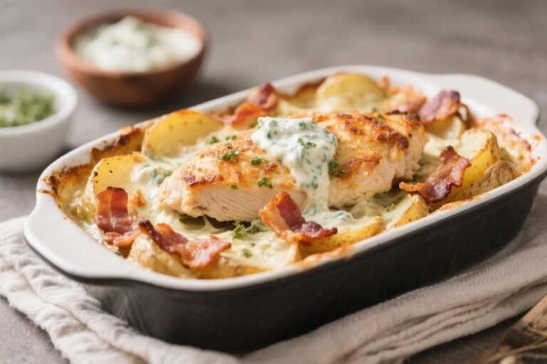 Ranch Chicken Potato Bacon Bake – Cozy, Flavor-Packed Comfort Food