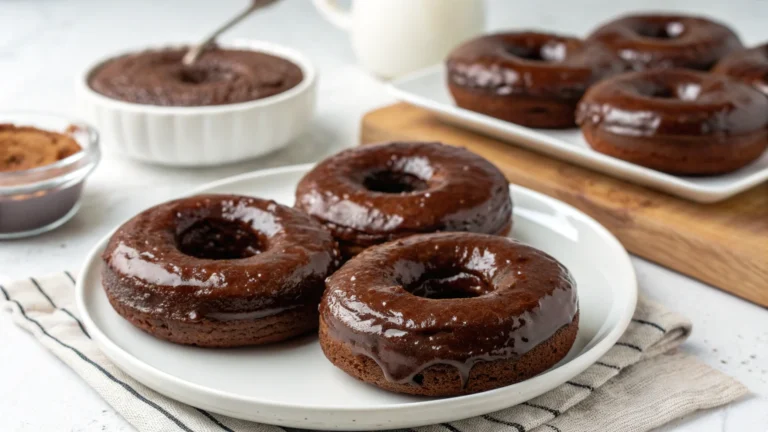 Glazed Chocolate Cake Doughnuts (Baked Version) You’ll Crave