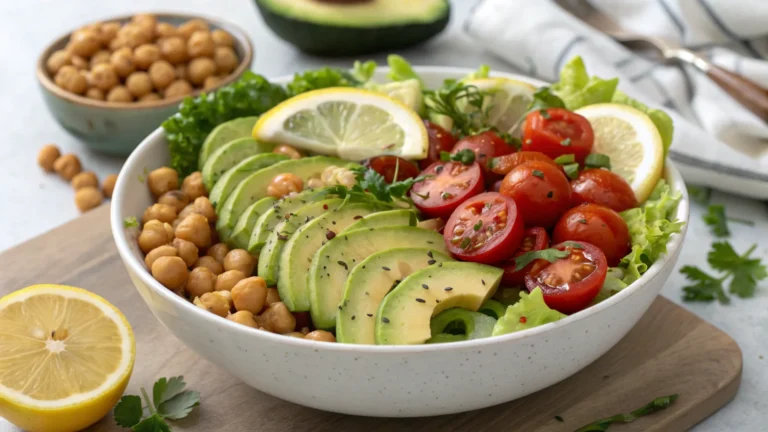 High-Protein Chickpea Avocado Salad Bowl: Clean Fuel, Big Flavor