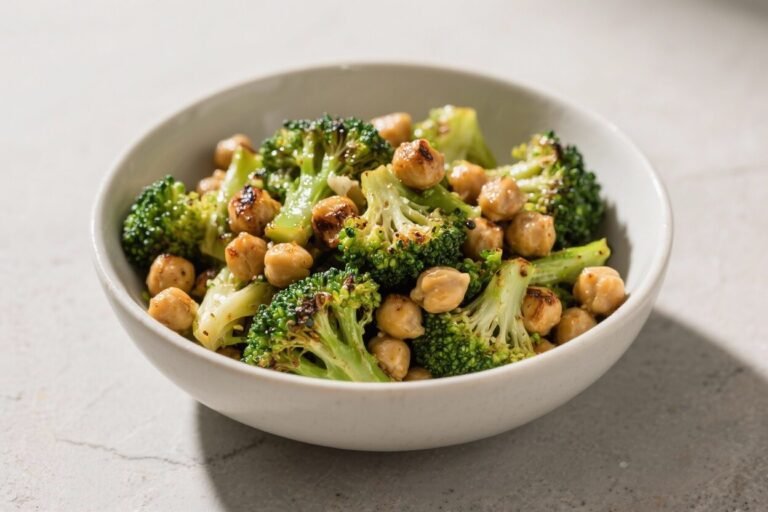 Roasted Broccoli and Chickpea Bowl – Simple, Hearty, and Weeknight-Friendly