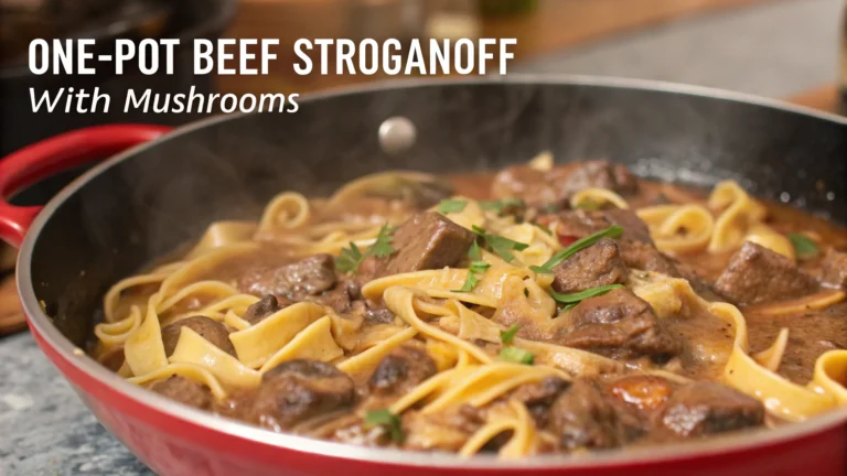 One-Pot Beef Stroganoff with Mushrooms: Creamy, Cozy, Craveable