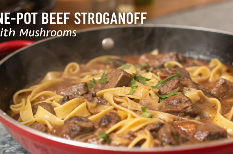 One-Pot Beef Stroganoff with Mushrooms: Creamy, Cozy, Craveable