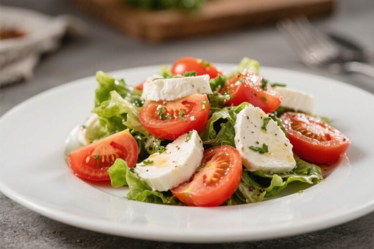 Italian-Style Tomato Mozzarella Salad – Fresh, Simple, and Flavorful