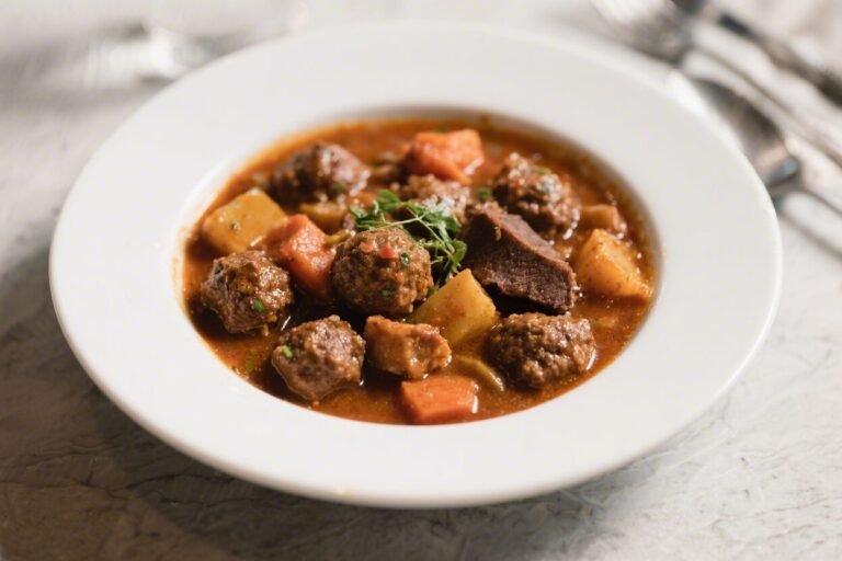 Hearty Game Meatball Stew – Comforting, Rustic, and Full of Flavor