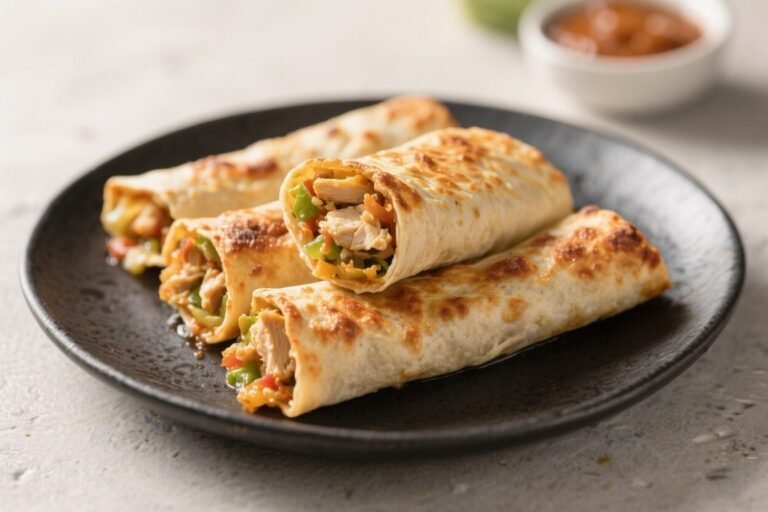 Baked Chicken Flautas – Crispy, Comforting, and Easy