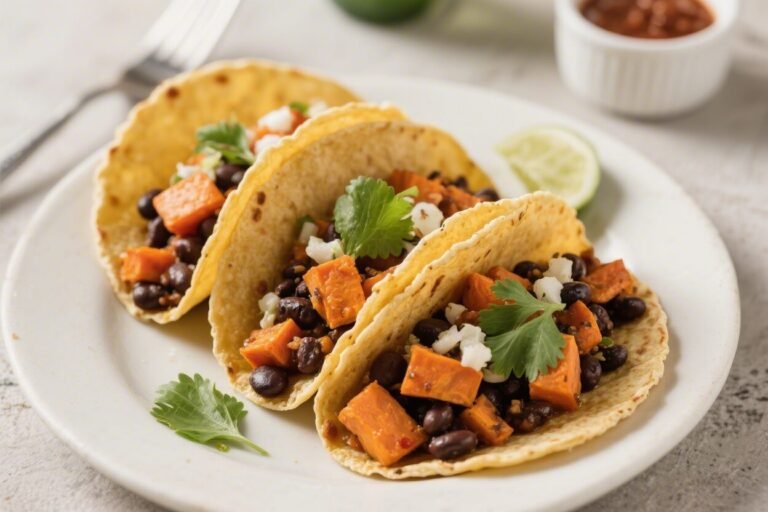 Sweet Potato Black Bean Tacos – Bright, Hearty, and Weeknight-Friendly