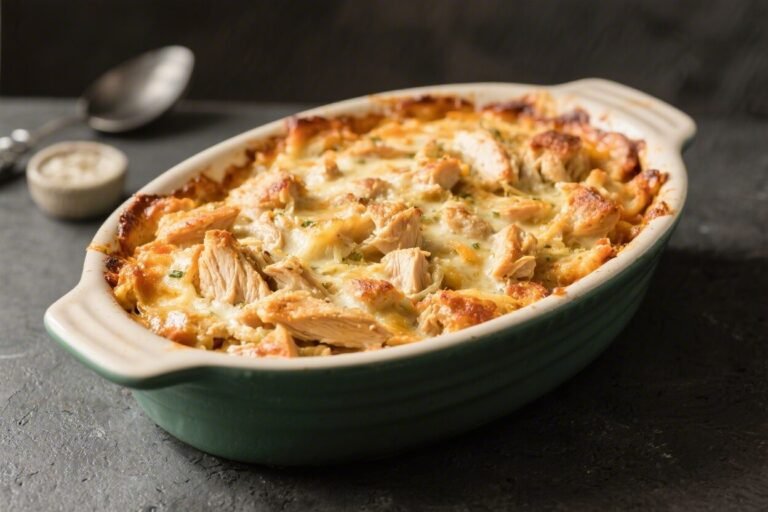 Dump and Bake Chicken Casserole – A Cozy, No-Fuss Weeknight Dinner