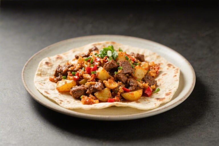 Spicy Lamb & Potato Migas with Tortilla – A Comforting Skillet Classic