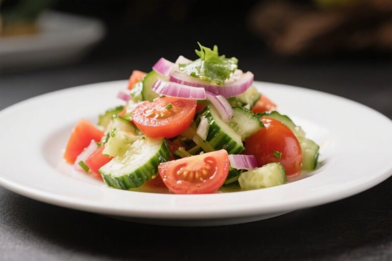 Tomato Cucumber Onion Salad – Simple, Fresh, and Zesty