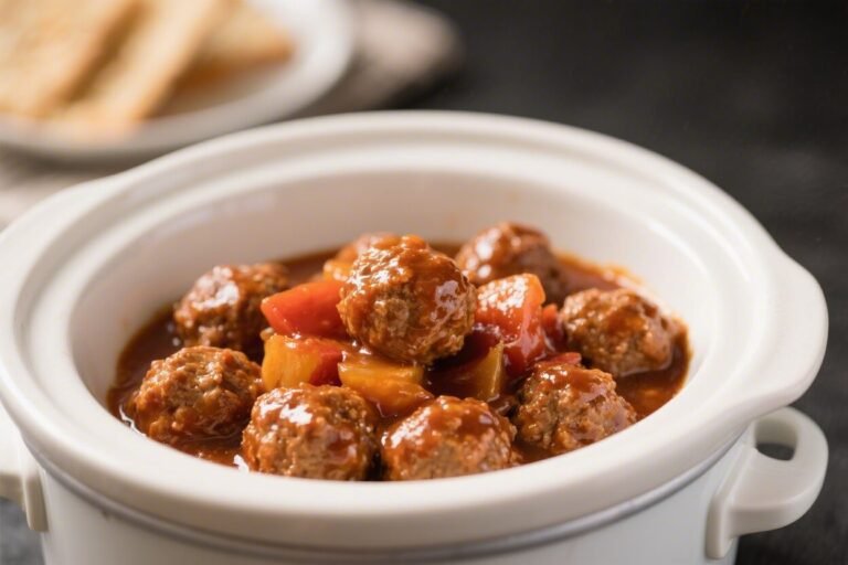 Crockpot Sweet & Sour Meatballs – Easy, Family-Friendly Comfort Food