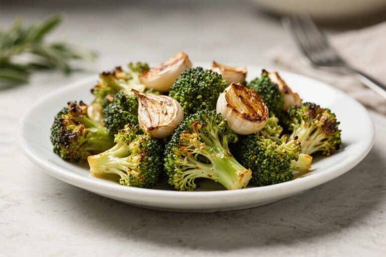 Oven-Roasted Garlic Broccoli – Crispy, Simple, and Full of Flavor