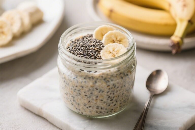 Banana Chia Overnight Oats – A Creamy, Make-Ahead Breakfast