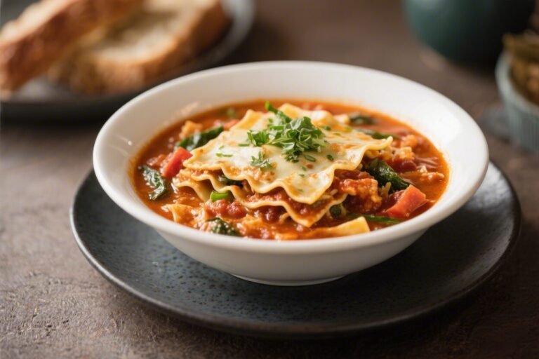 Vegetarian Lasagna Soup – Cozy, Flavor-Packed Comfort Food