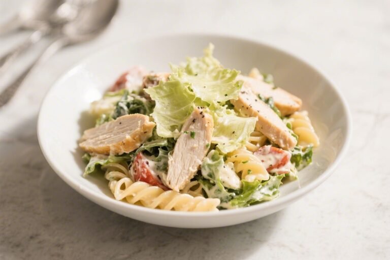 Chicken Caesar Pasta Salad – A Fresh, Satisfying Twist on a Classic