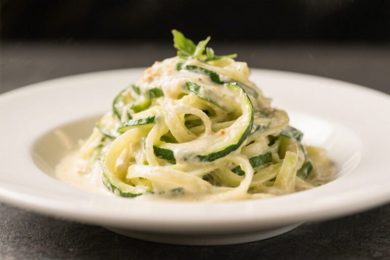 Zucchini Noodle Alfredo – Creamy, Comforting, and Light