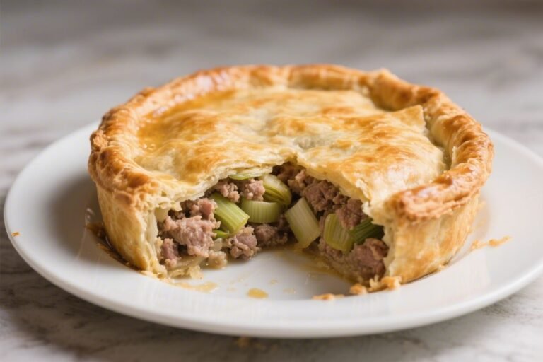 Traditional Minced Pork and Leek Pie – A Comforting, Flavor-Packed Classic